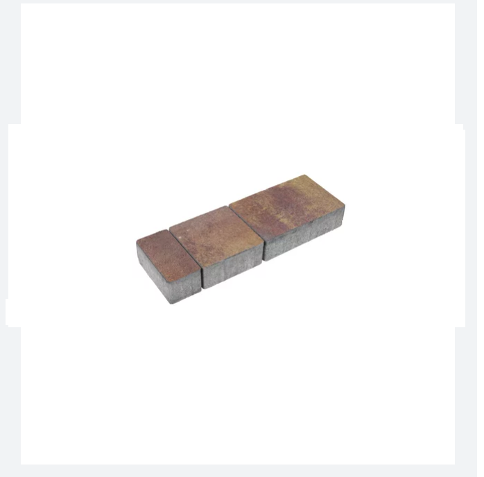 kostka brukowa napoli gr. 4 cm polbruk | barwy jesieni żółto czerwono brązowa